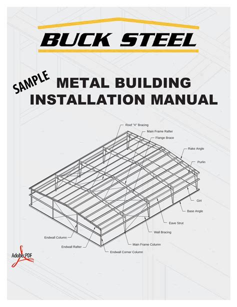 diagram metal wall installation house|metal building installation manual sample.